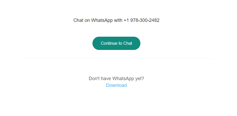 hit Continue to Chat