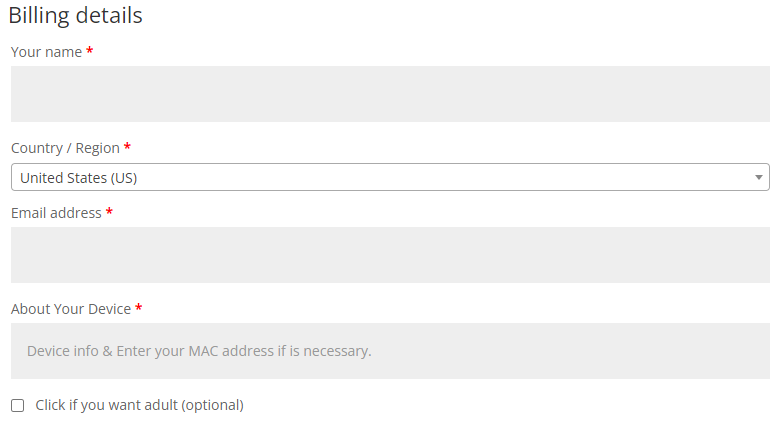 Billing Address
