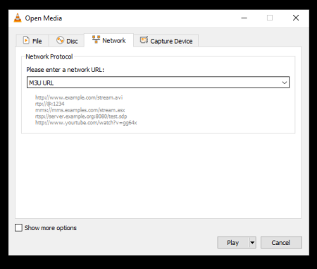 Play M3U Using the VLC Media Player